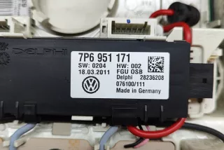 7P6947134A, 7P6951171, 28236208 , art13640006 Фонарь салона (плафон) Volkswagen Touareg 2 Арт 13640006, вид 3
