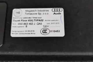 4M0863462J , art14136860 Ковер багажника Audi Q7 4M restailing Арт 14136860, вид 5
