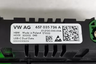657035736A , art14130097 Разъем AUX / USB Skoda Enyaq Арт 14130097, вид 7