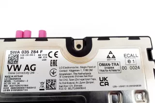 5WA035284F, 5WA035284C , art12800434 Блок управления телефоном Skoda Octavia A8 Арт 12800434, вид 4