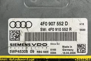 4F0907552D, 4F0910552R , art13581491 Блок управления двигателем Audi A6 C6 (S6,RS6) Арт 13581491, вид 4