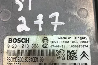 9663755480, 0281013868 , art15110738 Блок управления двигателем Peugeot 207 Арт 15110738, вид 2