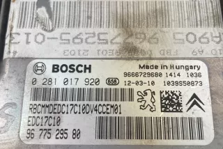 9677529580, 0281017920 , art15134071 Блок управления двигателем Peugeot 208 Арт 15134071, вид 2