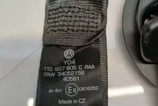 1T0857805C, 34052159 , art12829657 Ремень безопасности задний левый Volkswagen Touran 1 Арт 12829657, вид 3