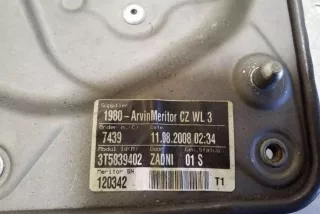 3T5839402 , art12591098 Стеклоподъемник задний правый Skoda Superb 2 Арт 12591098, вид 2