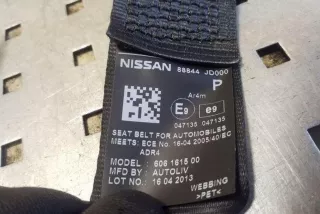 88844JD000 , art12724482 Ремень безопасности задний левый Nissan Qashqai 2 Арт 12724482, вид 4