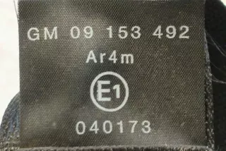 09153492, 040173 , art8553125 Ремень безопасности задний правый Opel Astra G Арт 8553125, вид 5