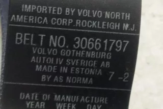 30661797, 040102 , art8553277 Ремень безопасности задний правый Volvo V50 Арт 8553277, вид 2