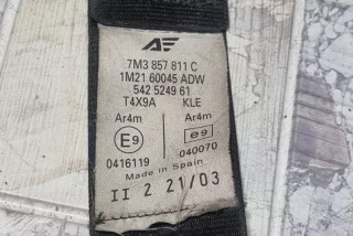 7M3857811C, 542524961 , art8553366 Ремень безопасности задний левый Volkswagen Sharan 1 restailing Арт 8553366, вид 2