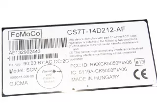CS7T14D212AF , art9716255 Блок Bluetooth Ford Mondeo 1 Арт 9716255, вид 2
