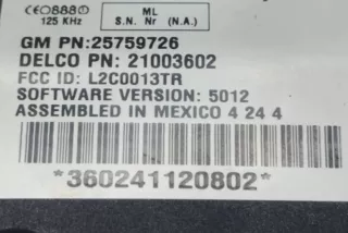 25759726 , art14771408 Датчик угла поворота руля Cadillac SRX 1 Арт 14771408, вид 9