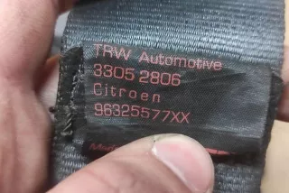 33052806, 96325577XX , art13379701 Ремень безопасности задний левый Citroen C5 1 Арт 13379701, вид 4