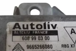 9665266080, 608990300 , art13406733 Блок AirBag Citroen C5 1 Арт 13406733, вид 3