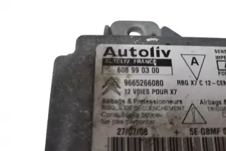 9665266080, 608990300 , art13423819 Блок AirBag Citroen C5 1 Арт 13423819, вид 4