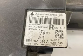 5E4941016A, 030111823400, 992941572CD , art13463432 Фара правая Skoda Octavia A4 Арт 13463432, вид 3