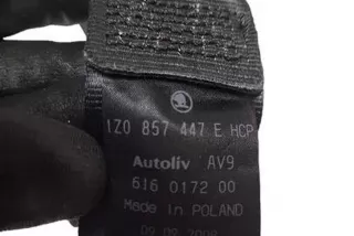 1Z0857447E, 616017200, 040992 , art13488860 Ремень безопасности задний левый Skoda Octavia A5 restailing Арт 13488860, вид 5