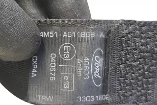 4M51A611B68 , art14560208 Ремень безопасности задний правый Ford Focus 2 restailing Арт 14560208, вид 4