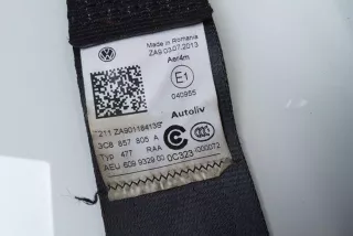 3C8857805A , art12219113 Ремень безопасности задний правый Volkswagen Passat CC Арт 12219113, вид 2