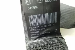 9682036280 , art12238371 Ремень безопасности задний левый Peugeot 3008 1 Арт 12238371, вид 3