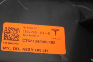 1697296-01-D , art13135345 Обшивка двери задней левой (дверная карта) Tesla model Y Арт 13135345, вид 12