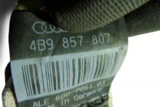 4B9857807 , art14221336 Ремень безопасности Audi A6 C5 (S6,RS6) Арт 14221336, вид 3