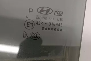 43R016943 , art13149697 Стекло двери задней левой Hyundai Kona Арт 13149697, вид 2