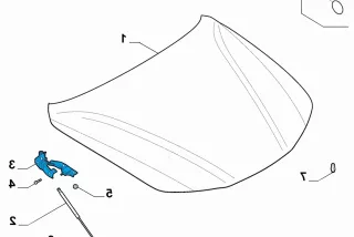 50535404 , art15146545 Петля капота Alfa Romeo Stelvio Арт 15146545, вид 5