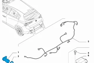 735477988, 735518057, 71775015, Front, Rear, Side , art12562915 Датчик парктроника Alfa Romeo Giulietta Арт 12562915, вид 6