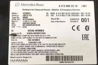 2139008013, 2139003617 , art13503994 Блок управления телефоном Mercedes C W205 Арт 13503994, вид 2