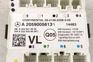 2059005613, 2059000328 , art13506769 Блок управления двери задней левой Mercedes C W205 Арт 13506769, вид 2
