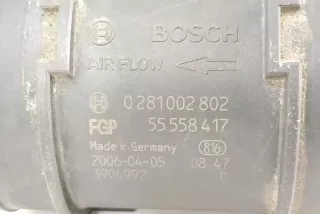 0281002802, 55558417 , art13512323 Расходомер воздуха Opel Meriva 1 Арт 13512323, вид 3