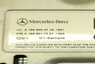 1669004719, 1669001616 , art13522823 Усилитель музыкальный Mercedes ML/GLE W166 Арт 13522823, вид 5