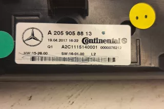 a2059058813 , art12395161 Блок управления печки/климат-контроля Mercedes C W205 Арт 12395161, вид 3