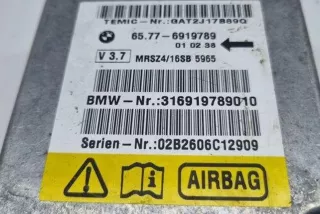 65776919789, 6919789 , art13262642 Блок AirBag BMW 5 E39 Арт 13262642, вид 3