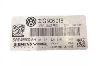 03G906018, 5WP45500AH , art12946504 Блок управления двигателем Volkswagen Passat B6 Арт 12946504, вид 5