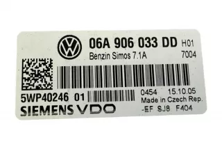 06A906033DD, 5WP4024601 , art12951718 Блок управления двигателем Volkswagen Golf PLUS 1 Арт 12951718, вид 5