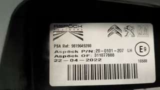 9819427380 Фонарь задний левый Peugeot Rifter Арт AL16179801909, вид 5