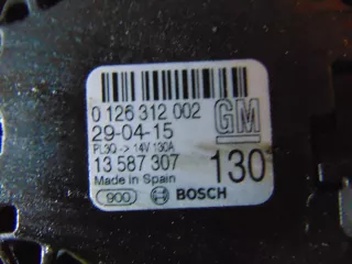 13587307 Генератор Opel Corsa E Арт AL7605129897, вид 3