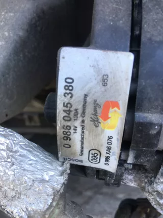 0986045380 Генератор Mercedes E W211 Арт AL10819628996_3, вид 2