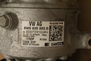 8W0820803D Компрессор кондиционера Audi A4 B9 Арт AL7310478529, вид 2