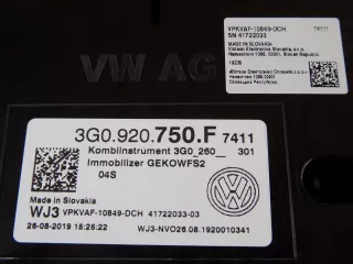 3G0920750F Щиток приборов (приборная панель) Volkswagen Passat B8 Арт AL10425802786, вид 4