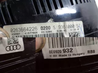 8E0920932 Щиток приборов (приборная панель) Audi A4 B6 Арт AL11631922187, вид 3