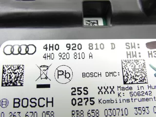 4H0920810D,15926415322 Щиток приборов (приборная панель) Audi A8 D4 (S8) Арт AL15926415322, вид 5