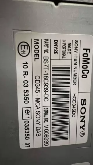 bs7t18c939dc Магнитола (аудио система) Ford S-Max 1 restailing Арт AL16652180108, вид 3