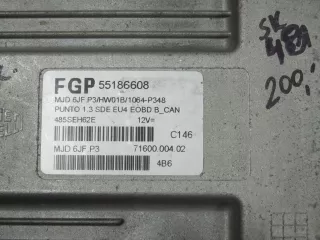 55186608,HW01B Блок управления двигателем Fiat Punto 3 Арт AL7845169085, вид 2