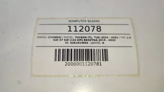 0261S14602 Блок управления двигателем Hyundai Tucson 2 Арт AL16433063365, вид 5