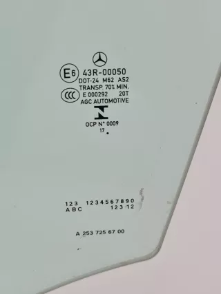 A2537256700 Стекло двери передней левой Mercedes GLC X253 Арт AL11695364438, вид 2