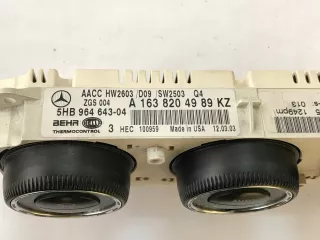 1638204989 Блок управления печки/климат-контроля Mercedes ML W163 Арт AL11898390767_2, вид 4