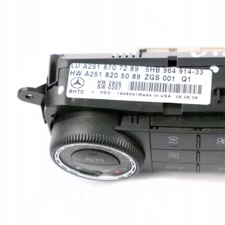 A2518707289-1 Блок управления печки/климат-контроля Mercedes ML W164 Арт AL16372192619_3, вид 2