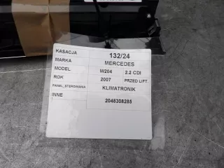 2048308285 Блок управления печки/климат-контроля Mercedes C W204 Арт AL16393752738, вид 4